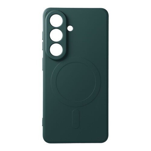 Dėklas "Silicone Mag Cover" skirtas Samsung S942 S26 tamsiai žalias