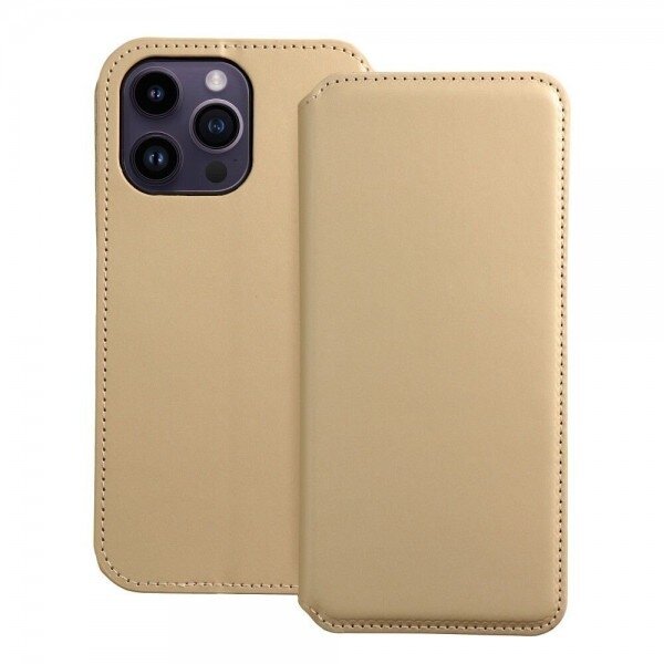 Dėklas "Dual Pocket" skirtas Samsung A155 A15 4G / A156 A15 5G auksinis Dėklas "Dual Pocket" skirtas Samsung A155 A15 4G / A156 A15 5G auksinis