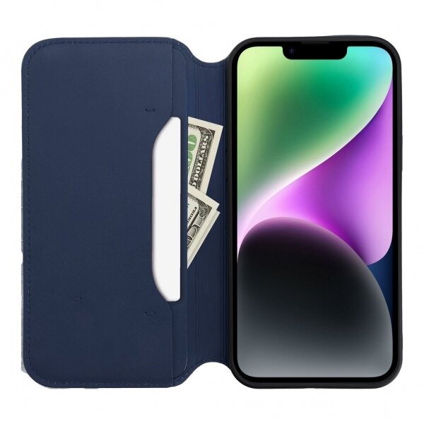 Dėklas "Dual Pocket" skirtas Samsung A356 A35 5G tamsiai mėlynas 3