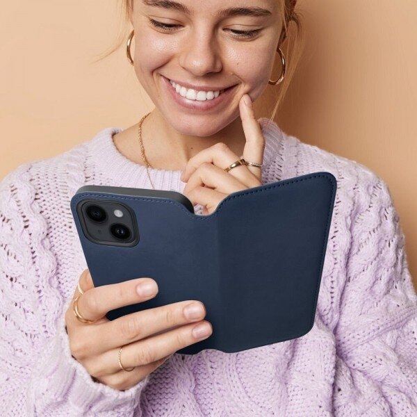 Dėklas "Dual Pocket" skirtas Samsung A356 A35 5G tamsiai mėlynas 4