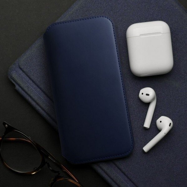 Dėklas "Dual Pocket" skirtas Samsung A356 A35 5G tamsiai mėlynas 5