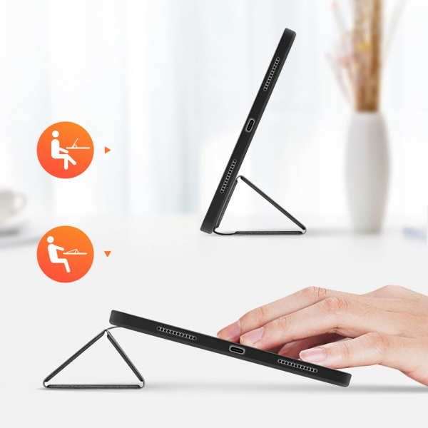 Dėklas Dux Ducis "Domo" skirtas Samsung X520/X526 (Tab S10 FE) X510/X516 (Tab S9 FE) X710/X716 (Tab S9) juodas 4
