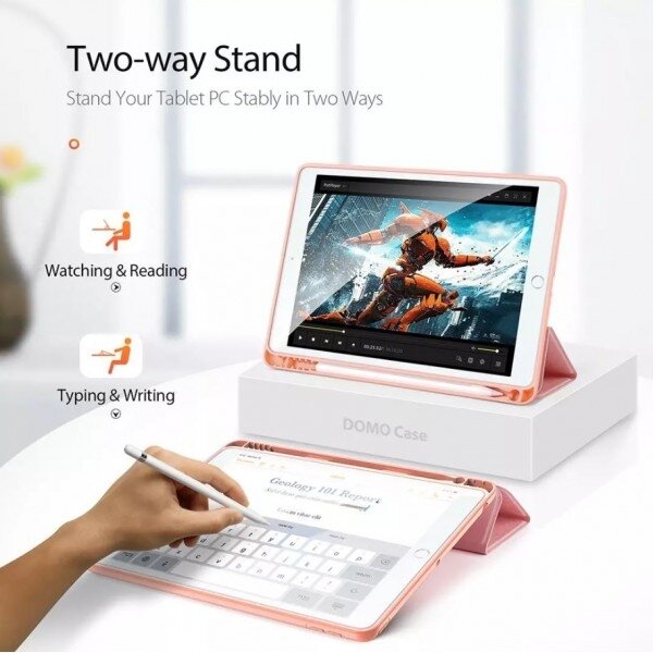 Dėklas Dux Ducis "Domo" skirtas Xiaomi Redmi Pad 10.61" rožinis 8