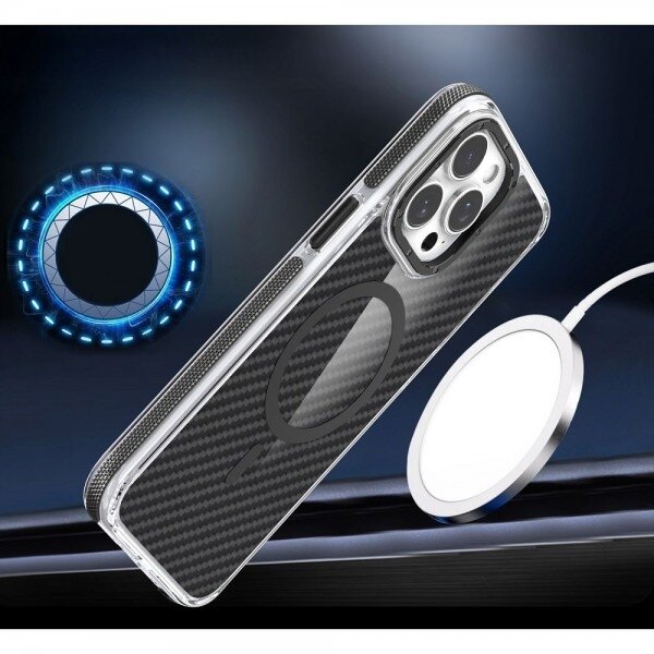 Dėklas "Fiber MagCase" skirtas iPhone 17 juodas 4
