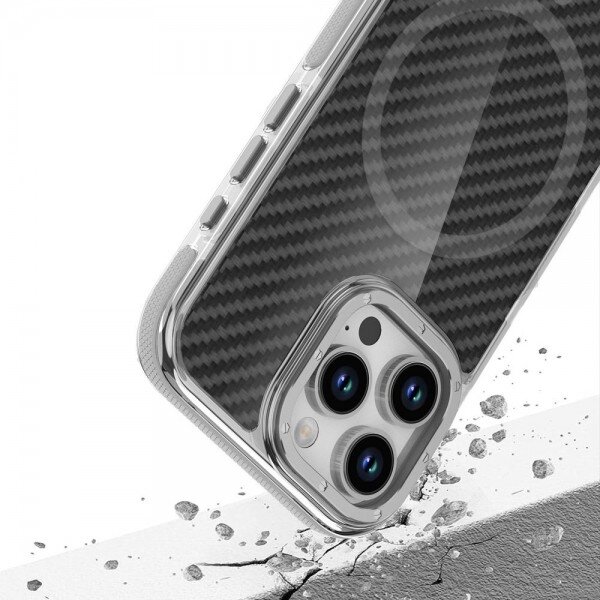 Dėklas "Fiber MagCase" skirtas iPhone 17 pilkas 2