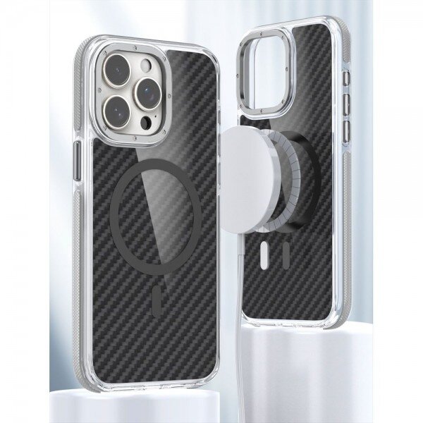 Dėklas "Fiber MagCase" skirtas iPhone 17 pilkas