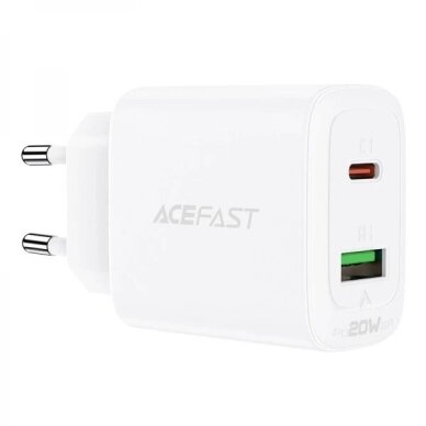 Įkroviklis Acefast "A25" baltas 20W (PD / QC3.0) Įkroviklis Acefast "A25" baltas 20W (PD / QC3.0)