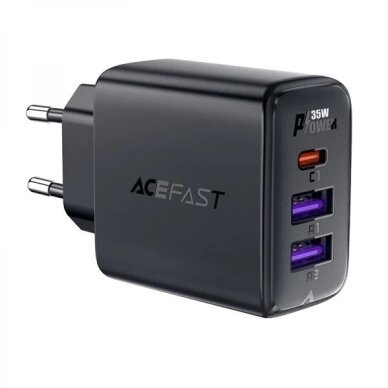 Įkroviklis Acefast "A57" juodas 35W (PD / 2xQC3.0) Įkroviklis Acefast "A57" juodas 35W (PD / 2xQC3.0)