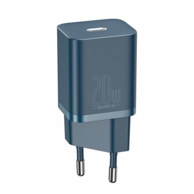 Įkroviklis Baseus "Super Si" tamsiai mėlynas (USB-C / 20W) Įkroviklis Baseus "Super Si" tamsiai mėlynas (USB-C / 20W)