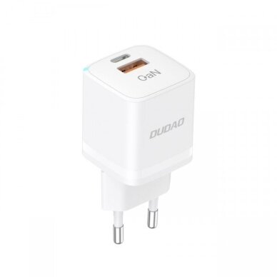 Įkroviklis Dudao "A13Pro" baltas 33W (1xPD / 1xQC3.0) Įkroviklis Dudao "A13Pro" baltas 33W (1xPD / 1xQC3.0)