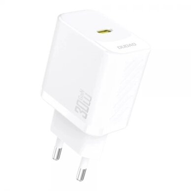 Įkroviklis Dudao "GaN A27P" baltas (PD30W) Įkroviklis Dudao "GaN A27P" baltas (PD30W)