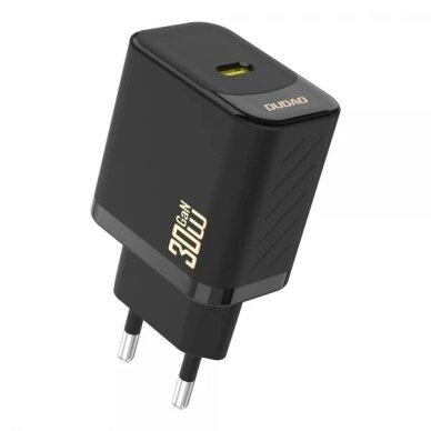 Įkroviklis Dudao "GaN A27P" juodas (PD30W) Įkroviklis Dudao "GaN A27P" juodas (PD30W)
