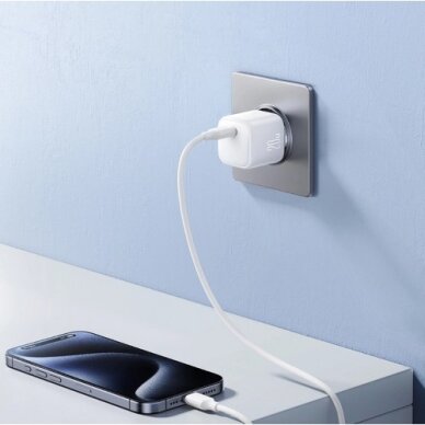 Įkroviklis Joyroom "TCG08" baltas GaN (USB-C / 20W) 2