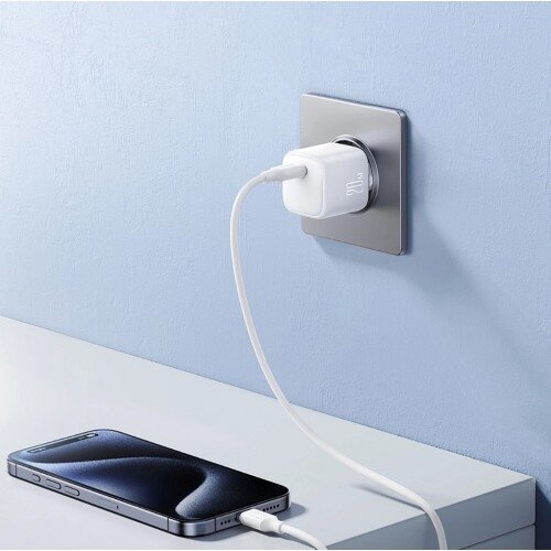 Įkroviklis Joyroom "TCG08" baltas GaN (USB-C / 20W) 2