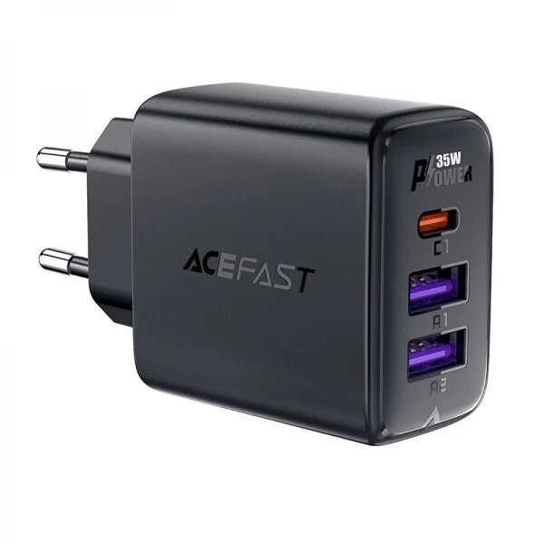 Įkroviklis Acefast "A57" juodas 35W (PD / 2xQC3.0) Įkroviklis Acefast "A57" juodas 35W (PD / 2xQC3.0)