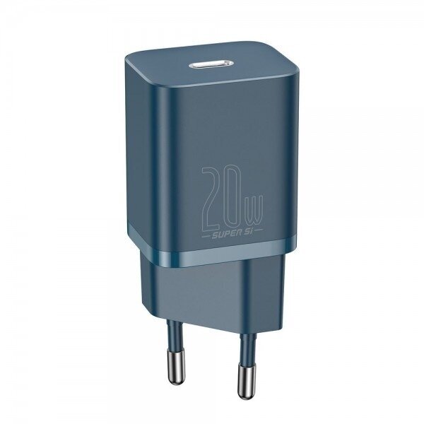 Įkroviklis Baseus "Super Si" tamsiai mėlynas (USB-C / 20W) Įkroviklis Baseus "Super Si" tamsiai mėlynas (USB-C / 20W)