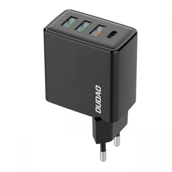 Įkroviklis Dudao "A5H" juodas 20W (1xPD / 3xQC3.0) Įkroviklis Dudao "A5H" juodas 20W (1xPD / 3xQC3.0)