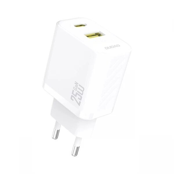 Įkroviklis Dudao "GaN A26T" baltas 25W (PD / QC3.0) Įkroviklis Dudao "GaN A26T" baltas 25W (PD / QC3.0)