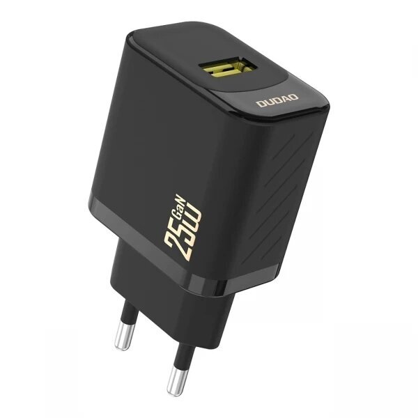 Įkroviklis Dudao "GaN A27S" juodas 25W (QC3.0) Įkroviklis Dudao "GaN A27S" juodas 25W (QC3.0)