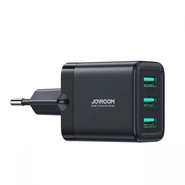Įkroviklis Joyroom "JR-TCN02" juodas 17W (3xUSB)