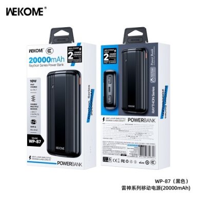 Išorinė baterija WK Design "WP-87" juodas 20000mAh