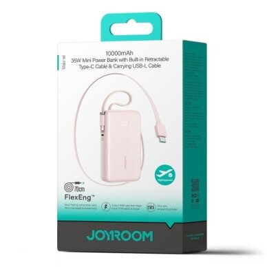 Išorinė baterija Joyroom "JR-PR2L" melsvas 10000mAh (35W) 8