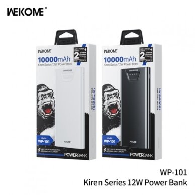 Išorinė baterija WK Design "WP-101" juodas 10000mAh 2