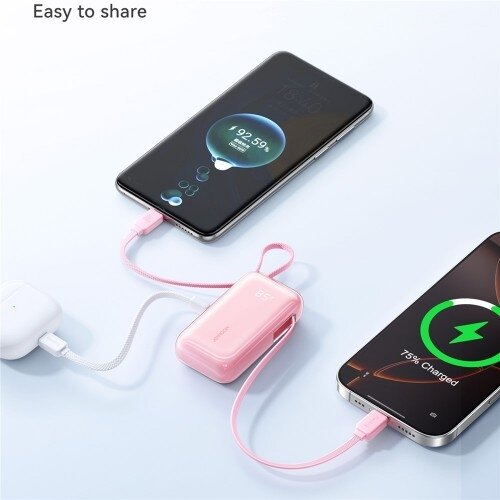 Išorinė baterija Joyroom "JR-PR2L" rožinis 10000mAh (35W) 4