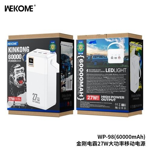 Išorinė baterija WK Design "WP-97" baltas 50000mAh (27W) 3