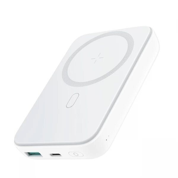 Išorinė baterija Joyroom "JR-W020" balta 10000mAh 20W (Wireless Charge 15W / PD 20W / QC3.0) + Type-C laidas