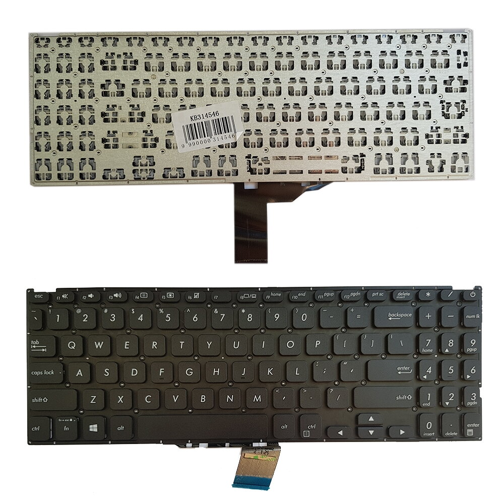 Klaviatūra Asus X512J, X512F X512D X512U, US Klaviatūra Asus X512J, X512F X512D X512U, US