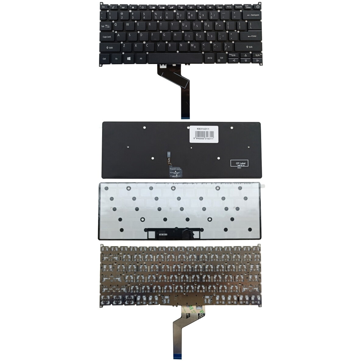 Klaviatūra ACER: Swift SF514-52, SF514-54, SF314-42, SF314-52, su pašvietimu, US Klaviatūra ACER: Swift SF514-52, SF514-54, SF314-42, SF314-52, su pašvietimu, US