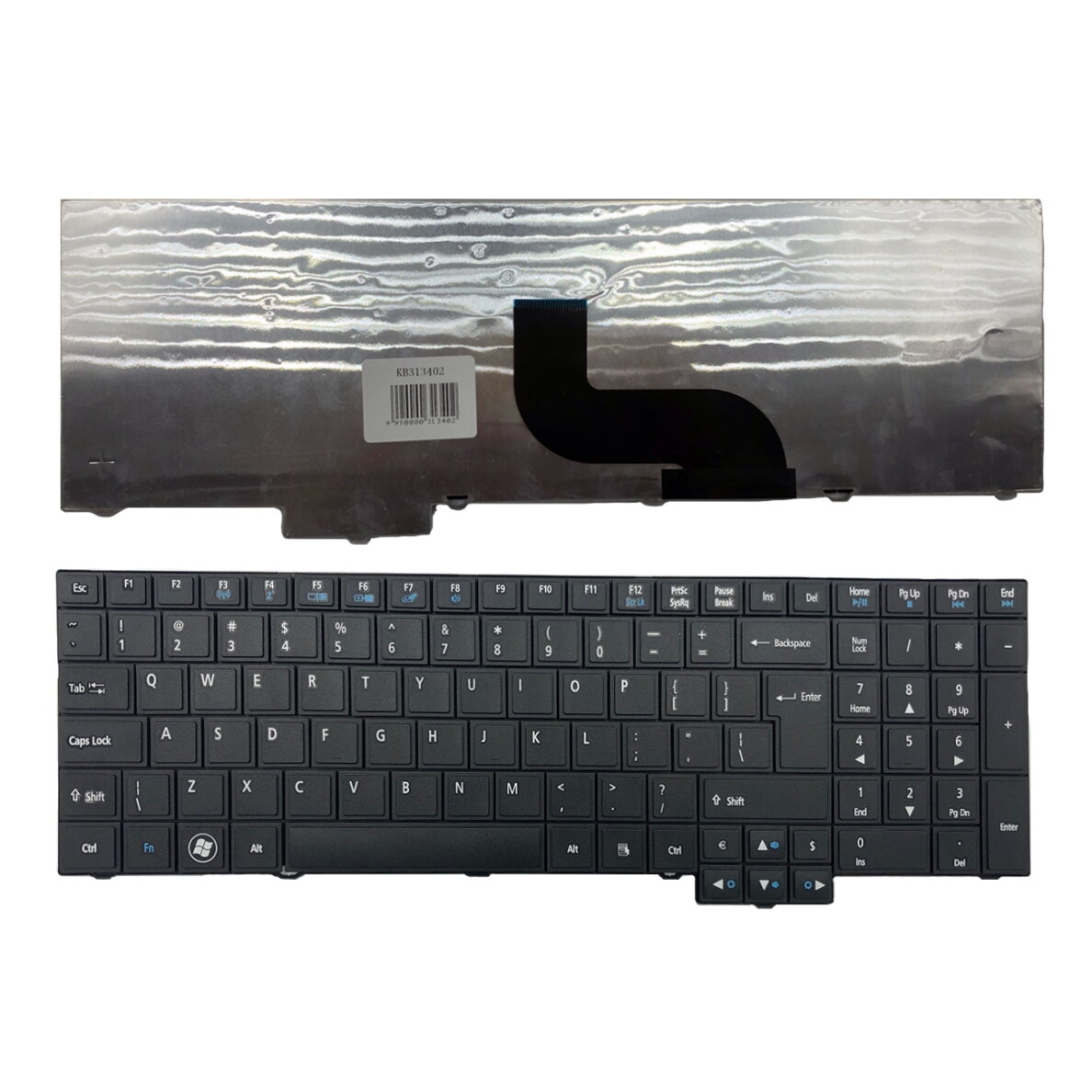 Klaviatūra Acer: TravelMate 5760, 5760G, 5760Z, 5760ZG, UK Klaviatūra Acer: TravelMate 5760, 5760G, 5760Z, 5760ZG, UK
