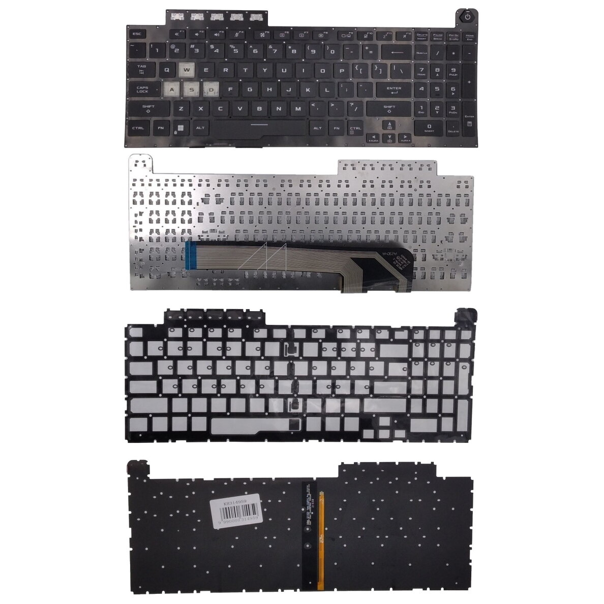 Klaviatūra ASUS FA506, FA706, US, su RGB pašvietimu Klaviatūra ASUS FA506, FA706, US, su RGB pašvietimu