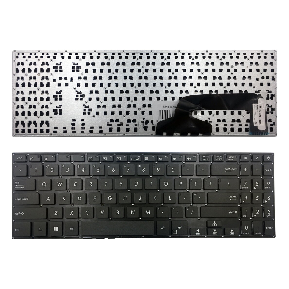 Klaviatūra Asus: X507, X570, A570, X570ZD, YX570ZD Klaviatūra Asus: X507, X570, A570, X570ZD, YX570ZD