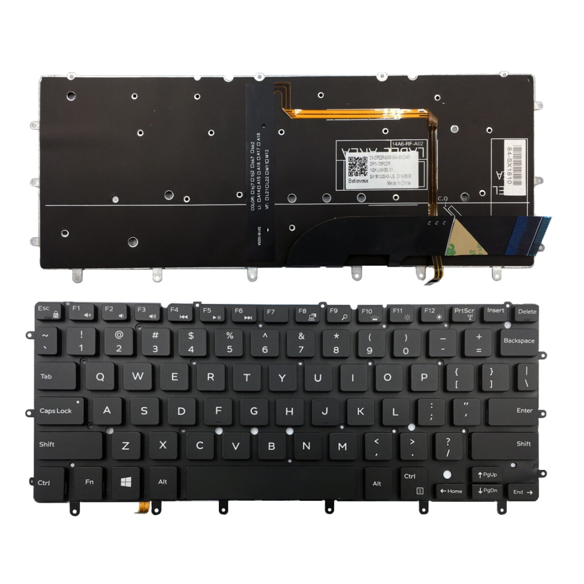 Klaviatūra DELL Inspiron 13: 7000, 7352, 7353, 7359, 7347, 7348 Klaviatūra DELL Inspiron 13: 7000, 7352, 7353, 7359, 7347, 7348