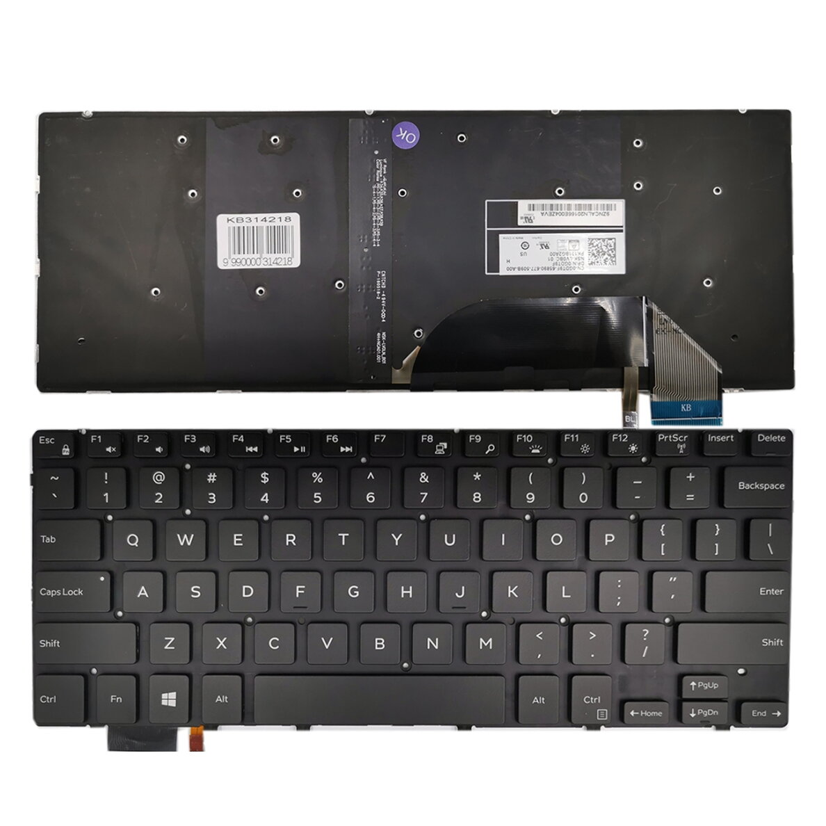 Klaviatūra DELL Inspiron: 15 7558, 7568, XPS 15 9550, 9560 su apšvietimu Klaviatūra DELL Inspiron: 15 7558, 7568, XPS 15 9550, 9560 su apšvietimu