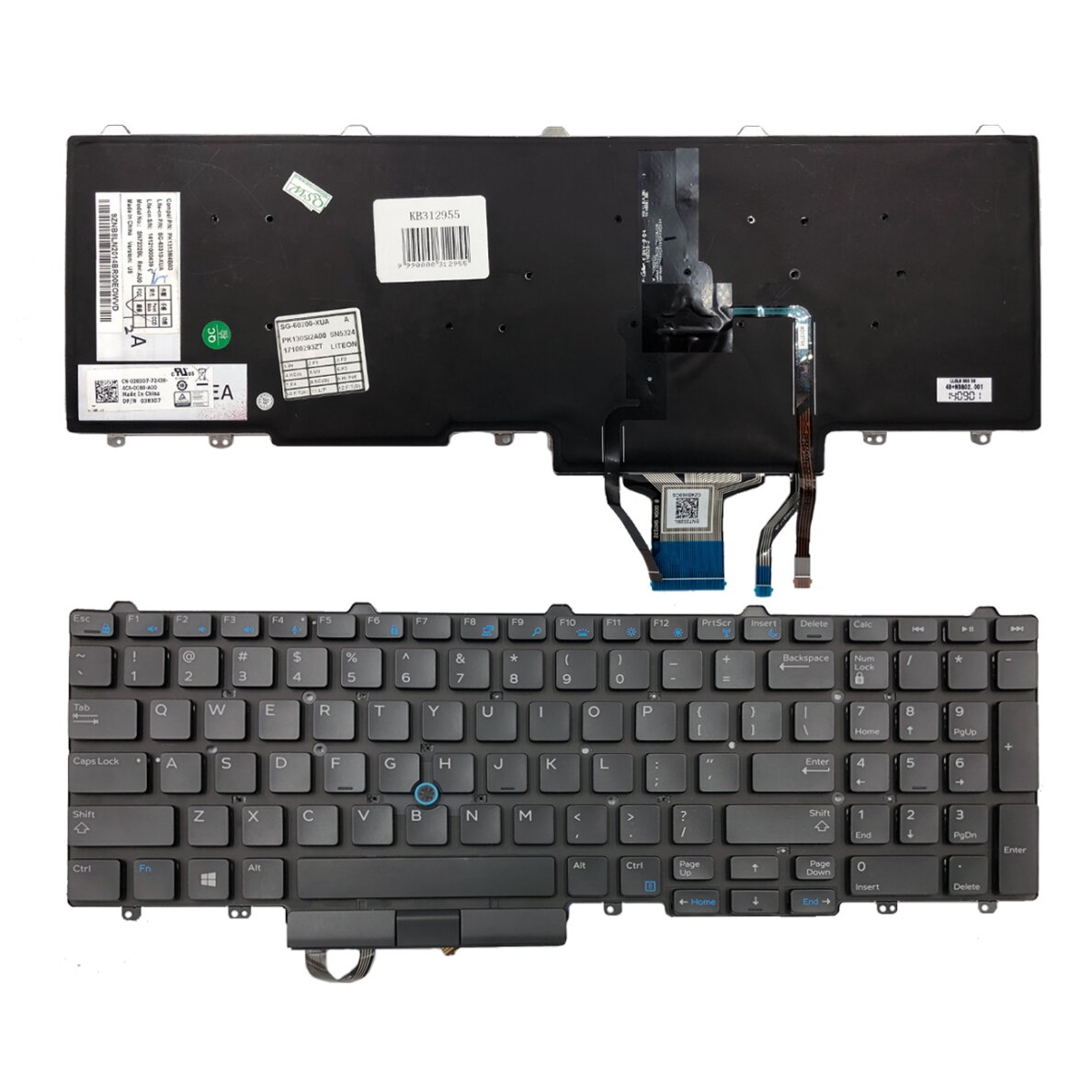 Klaviatūra Dell: Latitude E5550, E5570, 5580 / Precision15 7510, 3510 / Precision 17 7710 Klaviatūra Dell: Latitude E5550, E5570, 5580 / Precision15 7510, 3510 / Precision 17 7710
