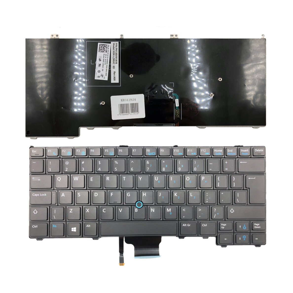 Klaviatūra Dell: Latitude E7240, E7440, D4HRW UK