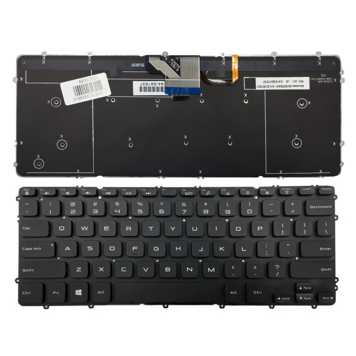 Klaviatūra Dell: Precision M3800 XPS 15 9530 su pasvietimu Klaviatūra Dell: Precision M3800 XPS 15 9530 su pasvietimu