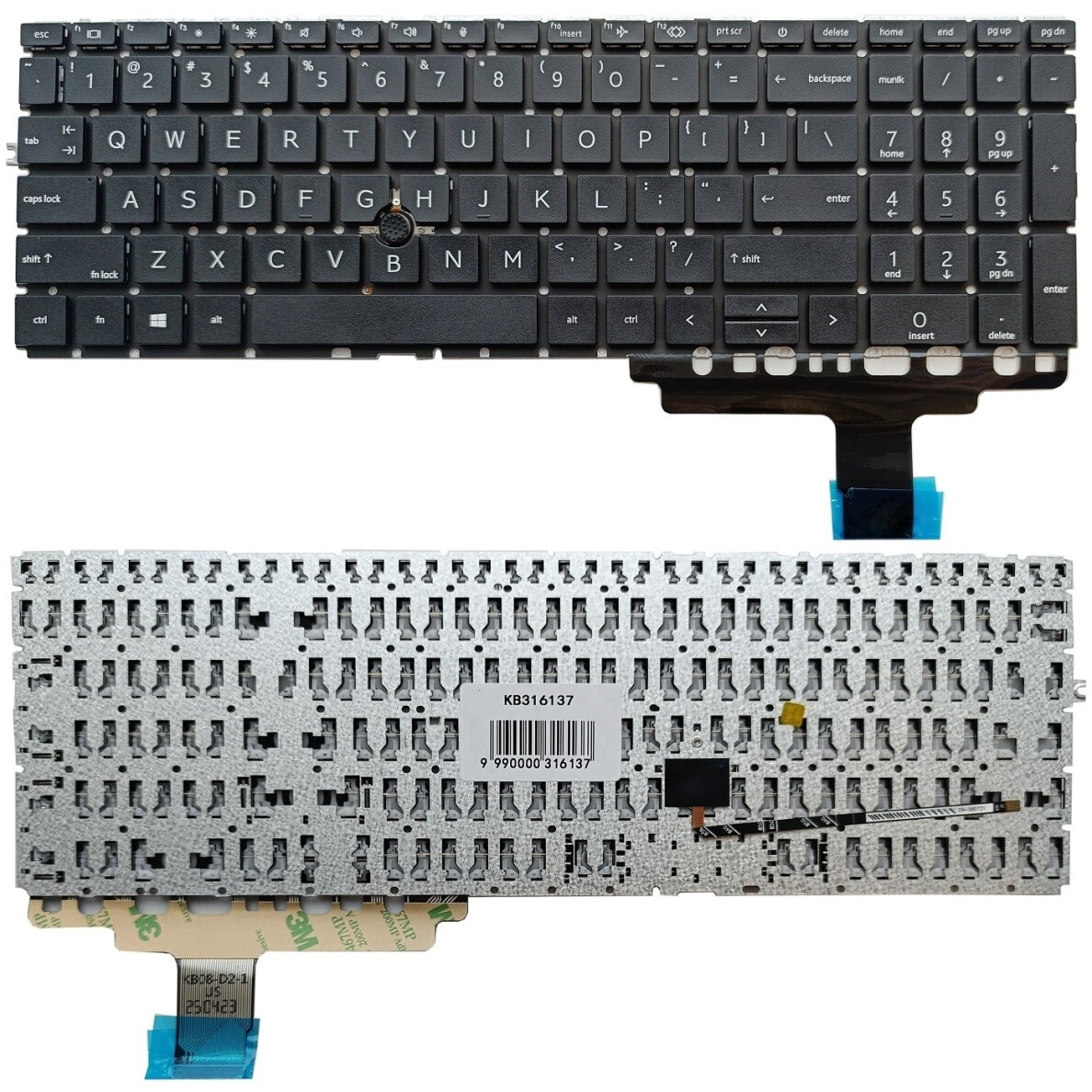 Klaviatūra HP EliteBook 850 G8, su „trackpoint“ Klaviatūra HP EliteBook 850 G8, su „trackpoint“