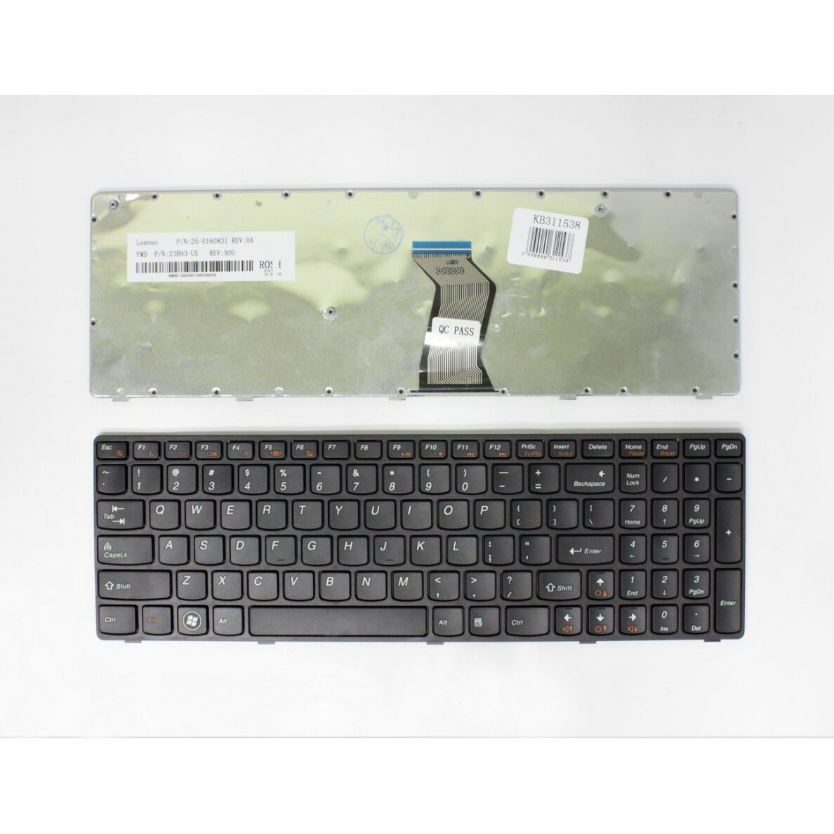 Klaviatūra LENOVO: B570, B575, V570, Y570 Klaviatūra LENOVO: B570, B575, V570, Y570