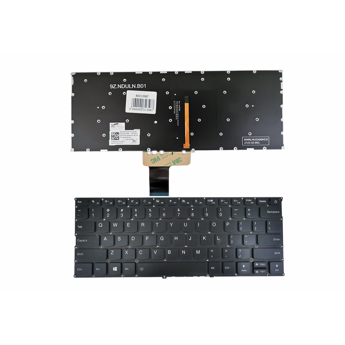 Klaviatūra LENOVO IdeaPad 720S-13, 720S-13IKB (US) su pašvietimu Klaviatūra LENOVO IdeaPad 720S-13, 720S-13IKB (US) su pašvietimu