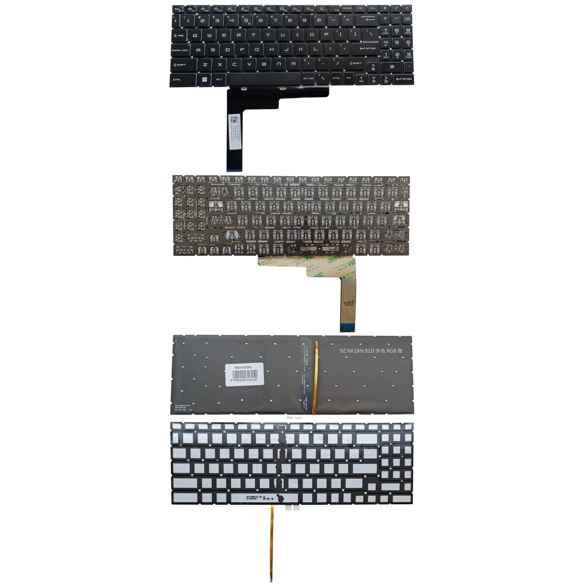 Klaviatūra MSI: MS-1585, su RGB apšvietimu, US Klaviatūra MSI: MS-1585, su RGB apšvietimu, US