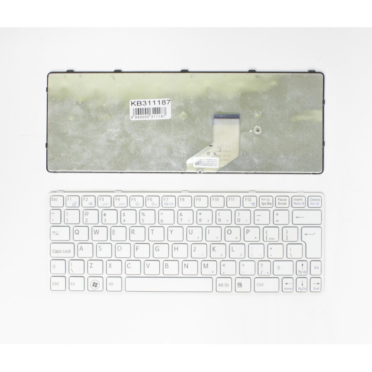 Klaviatūra SONY Vaio: SVE11, UK balta Klaviatūra SONY Vaio: SVE11, UK balta