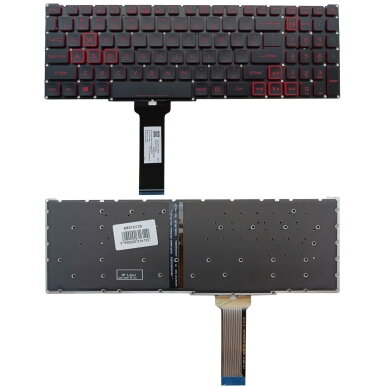 Klaviatūra ACER: Nitro 5 Gaming AN515-54, AN515-55, AN715-51, su pašvietimu Klaviatūra ACER: Nitro 5 Gaming AN515-54, AN515-55, AN715-51, su pašvietimu