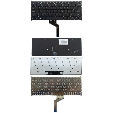Klaviatūra ACER: Swift SF514-52, SF514-54, SF314-42, SF314-52, su pašvietimu, US Klaviatūra ACER: Swift SF514-52, SF514-54, SF314-42, SF314-52, su pašvietimu, US