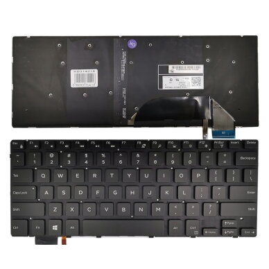 Klaviatūra DELL Inspiron: 15 7558, 7568, XPS 15 9550, 9560 su apšvietimu Klaviatūra DELL Inspiron: 15 7558, 7568, XPS 15 9550, 9560 su apšvietimu