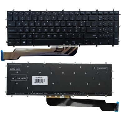 Klaviatūra DELL Inspiron 5570, 5565, 7566, 7567, 3579, su pašvietimu Klaviatūra DELL Inspiron 5570, 5565, 7566, 7567, 3579, su pašvietimu