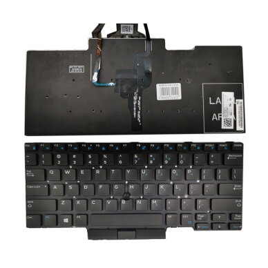 Klaviatūra DELL Latitude: E5450, E5470, E5480 su apšvietimu ir „trackpoint“ Klaviatūra DELL Latitude: E5450, E5470, E5480 su apšvietimu ir „trackpoint“